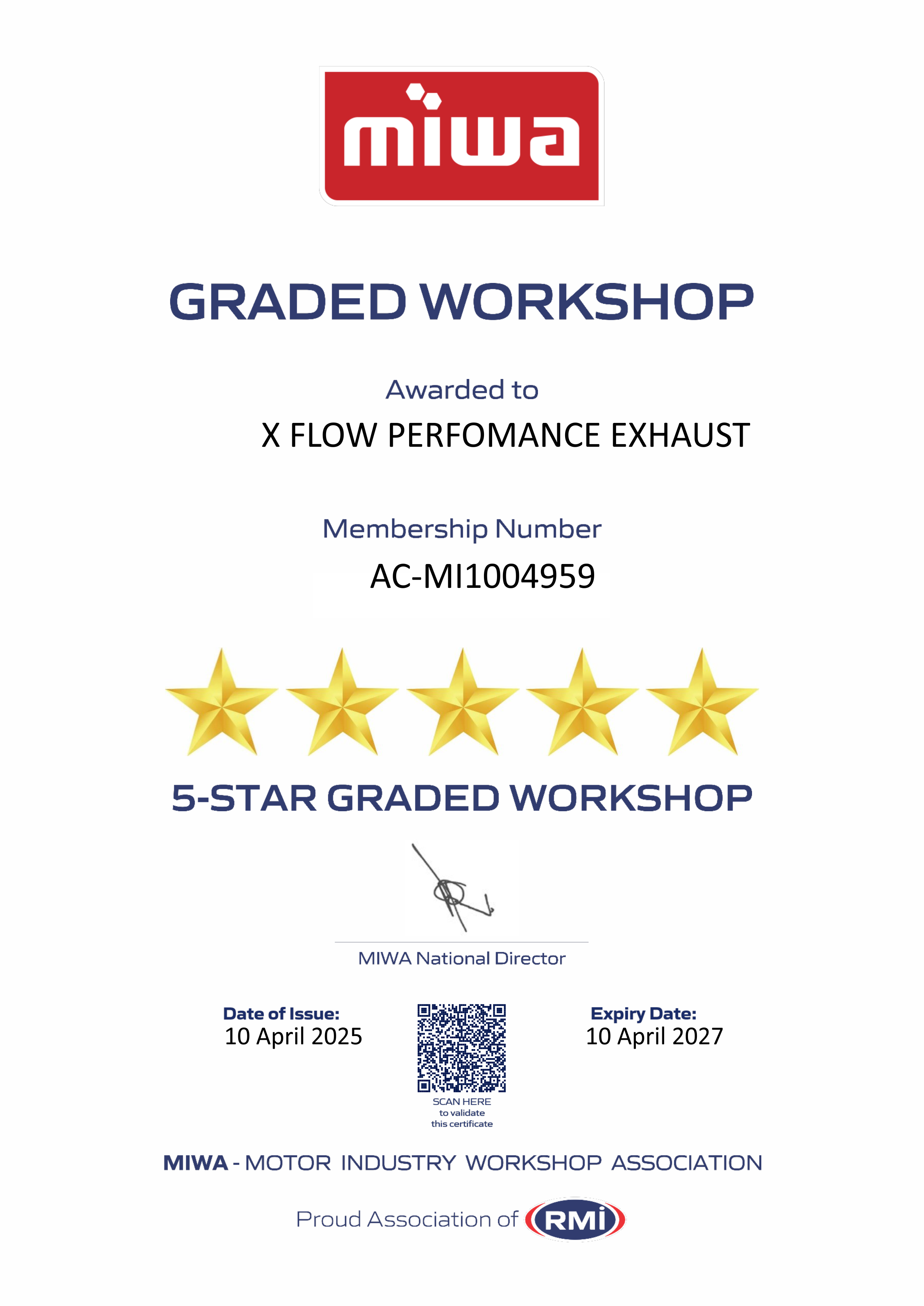 RMI Accredited